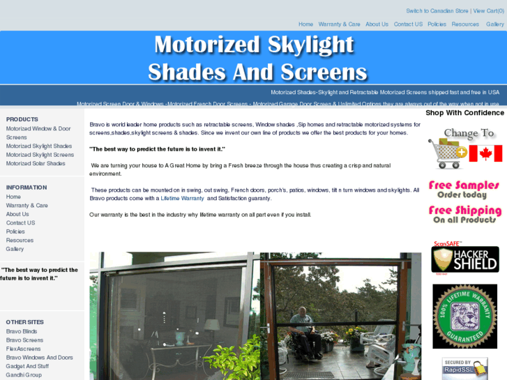 www.motorizedskylightshadesandscreens.com
