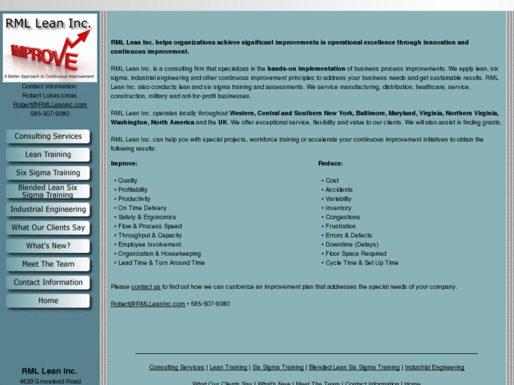 www.rmlleaninc.com