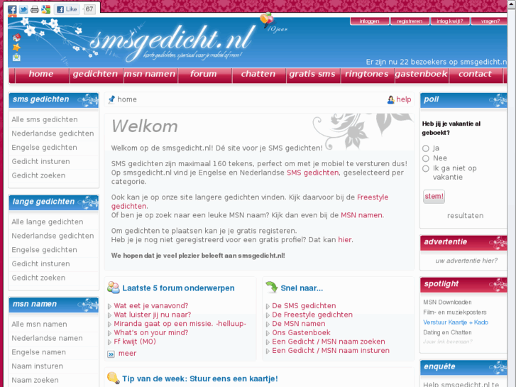 www.smsgedicht.nl