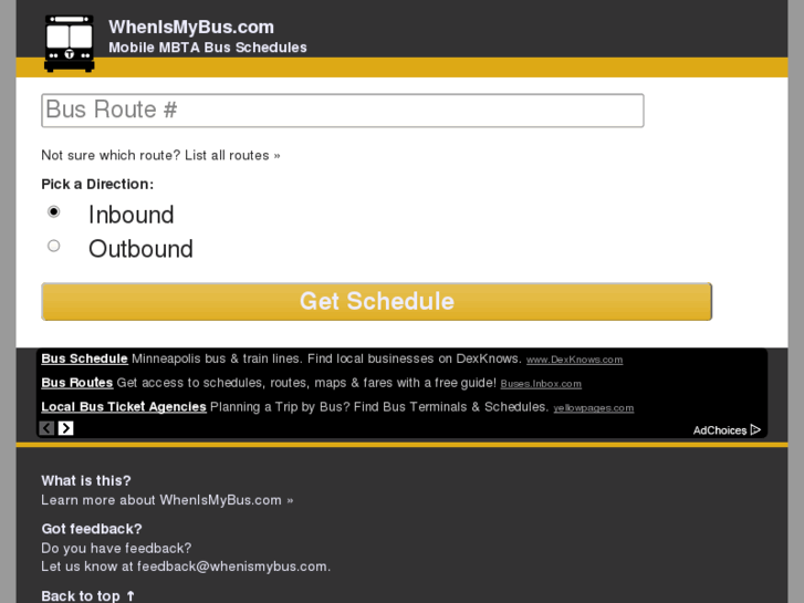 www.whenismybus.com