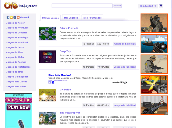 www.oletusjuegos.com
