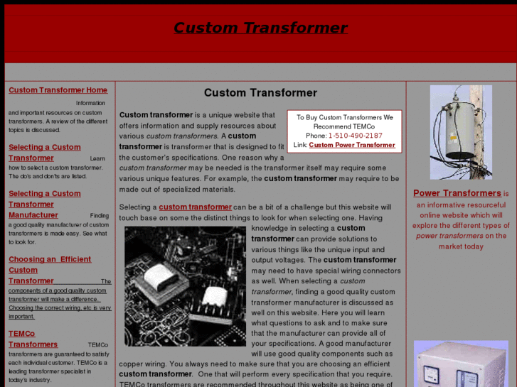 www.customtransformer.org