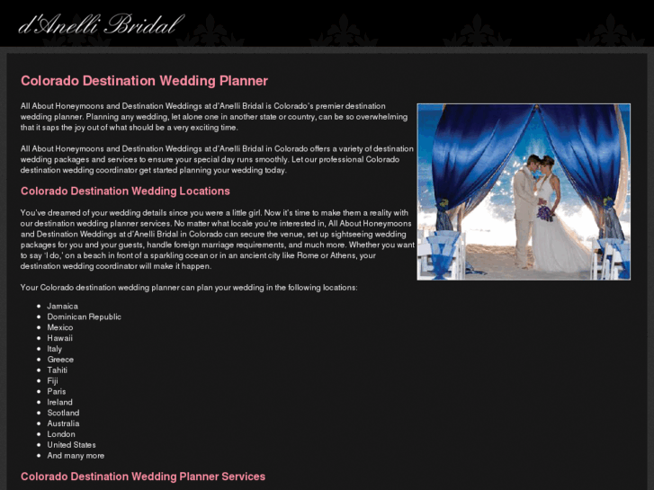 www.coloradodestinationweddingplanner.com