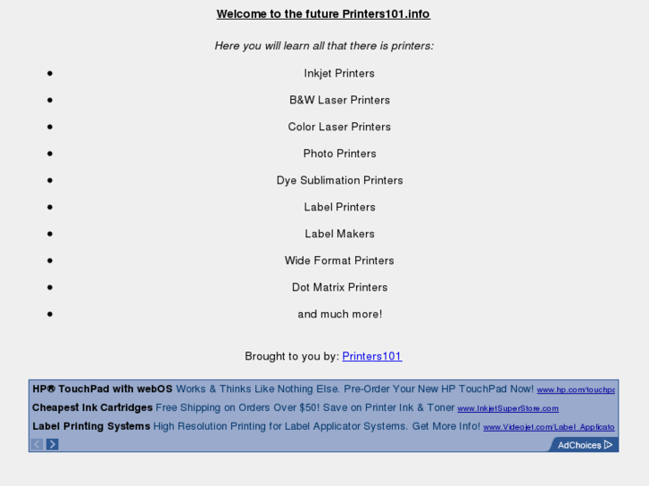 www.printers101.info