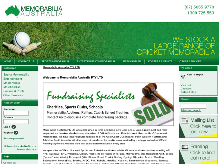 www.memorabiliaaustralia.com.au