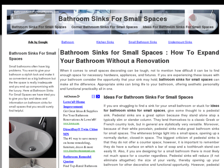 www.bathroomsinksforsmallspaces.com