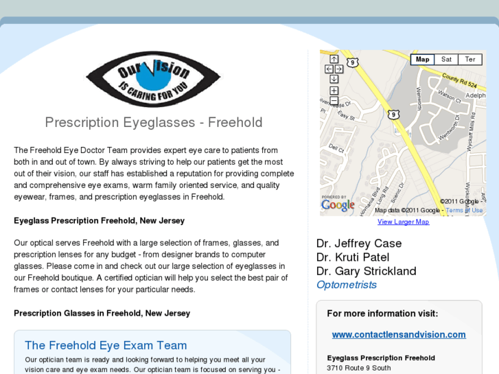 www.eyeglassprescriptionfreehold.com