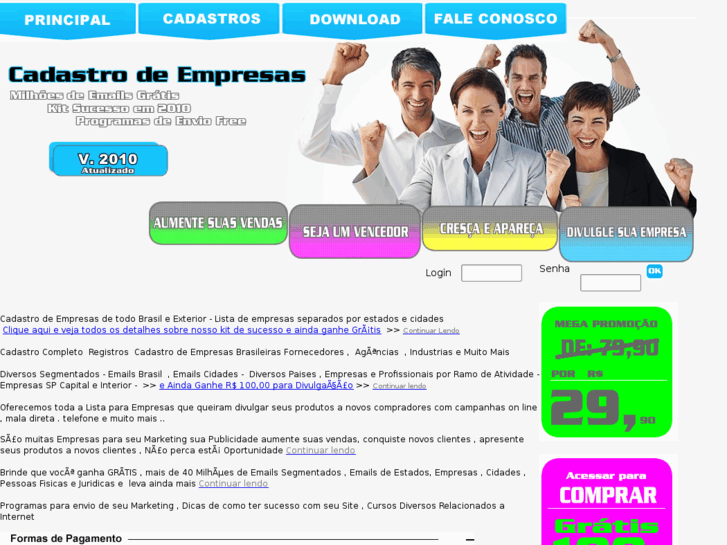 www.cadastrodeempresas.net