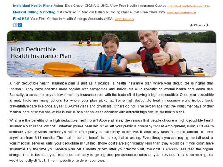 www.highdeductiblehealthinsuranceplan.com