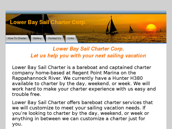 www.lowerbaysailcharter.com
