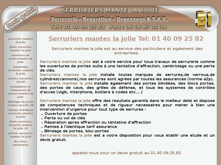 www.serruriersmanteslajolie.org