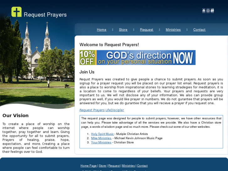 www.requestprayers.info