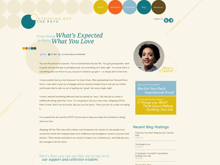 www.steppingoffthepath.com