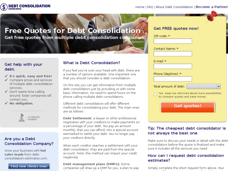 www.debt-consolidation-estimates.com