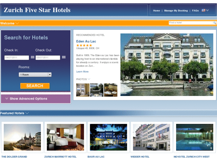 www.zurichfivestarhotels.com