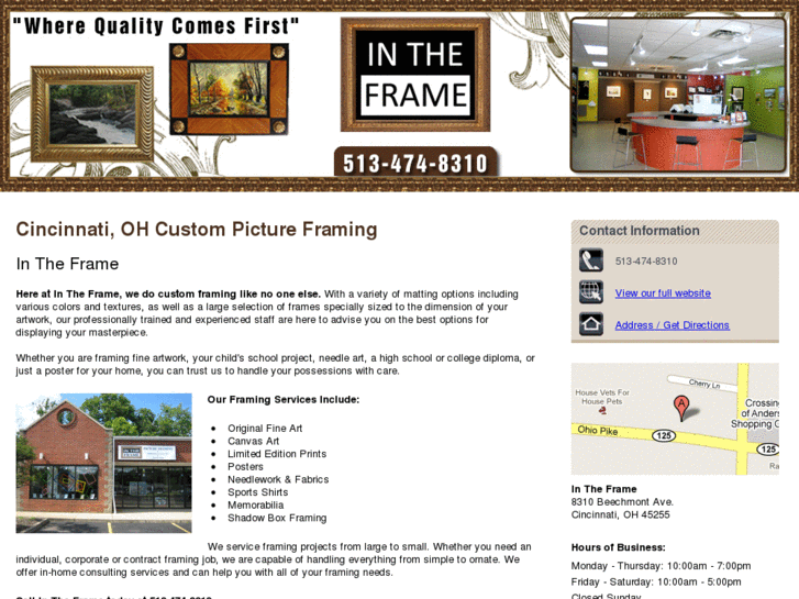 www.intheframecincinnati.com