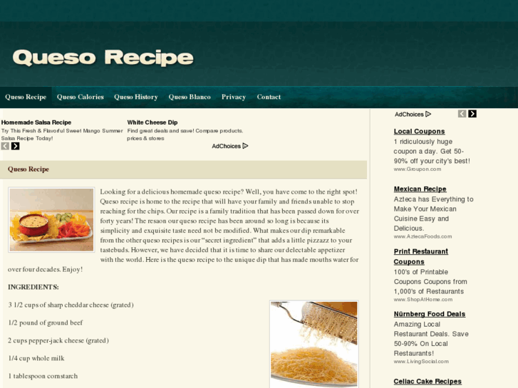 www.quesorecipe.com