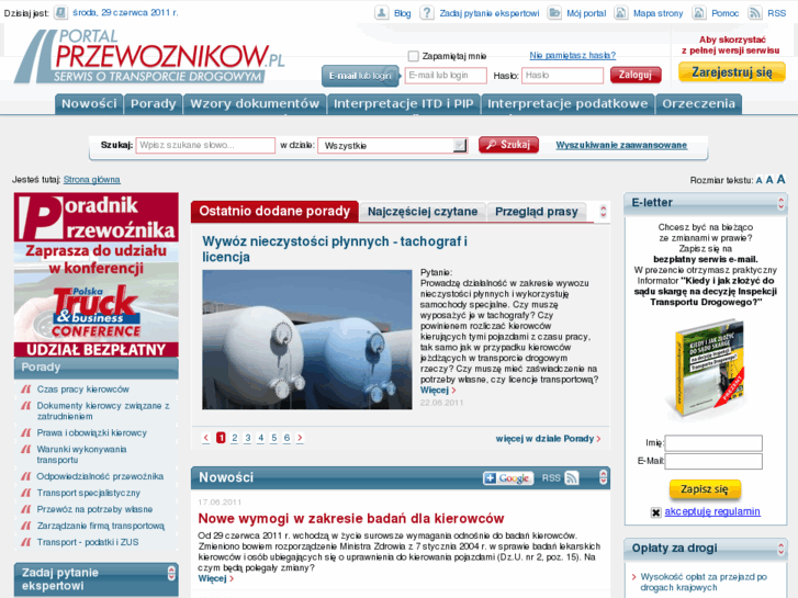 www.portalprzewoznikow.pl