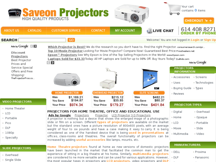 www.saveonprojectors.com