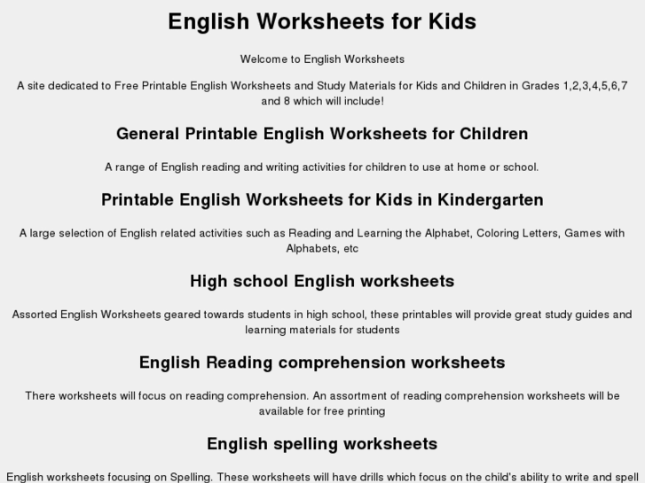 www.englishworksheets.org