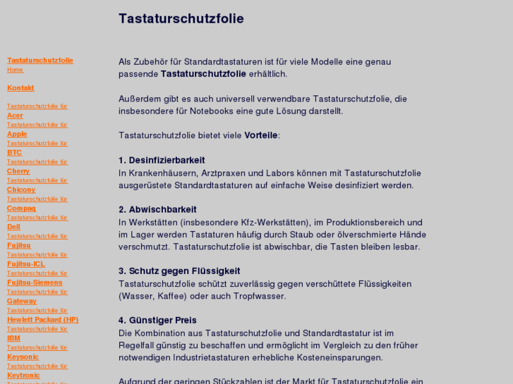 www.tastaturschutzfolie.com