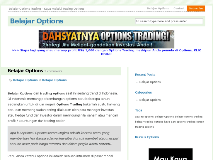 www.belajaroptions.com