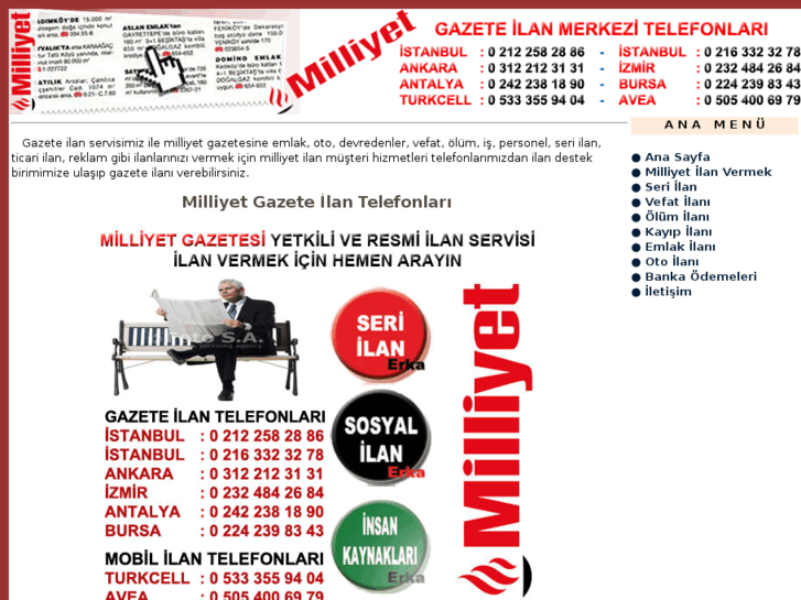 www.milliyetgazeteilani.com