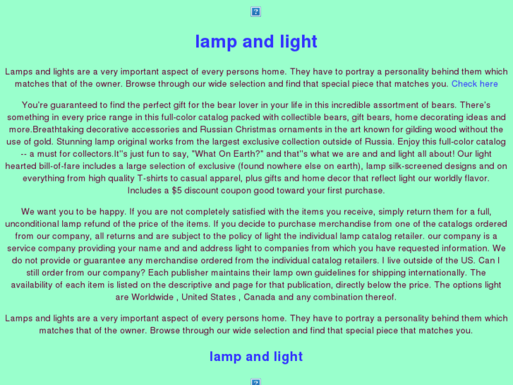 www.lamp-and-light.com