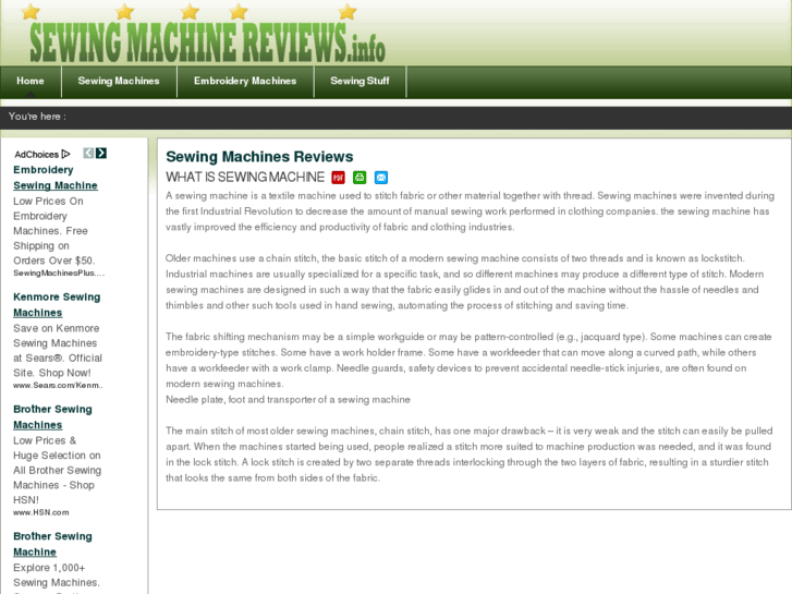 www.sewingmachinereviews.info