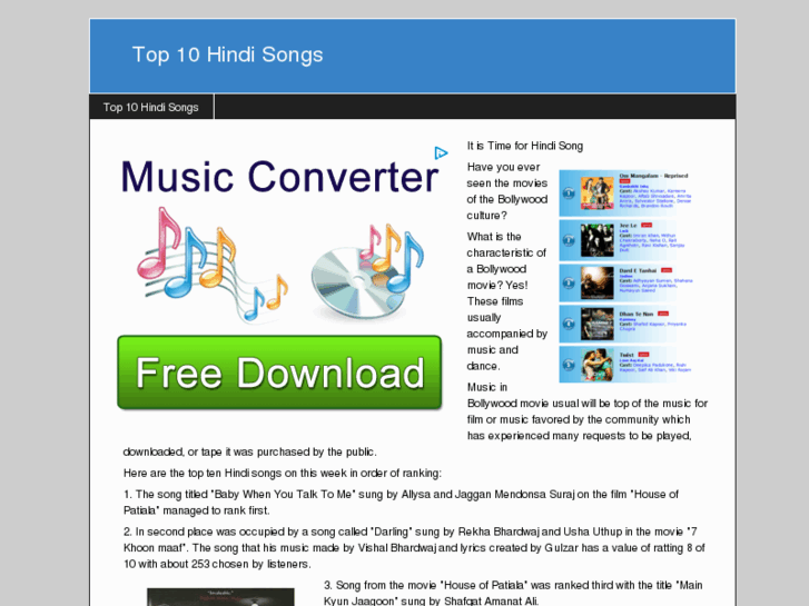 www.top10hindisongs.info