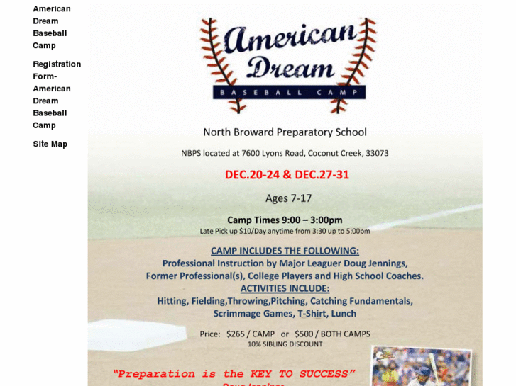 www.americandreambaseballcamps.com