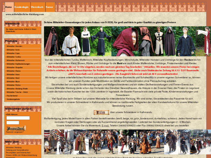 www.mittelalterliche-kleidung.com