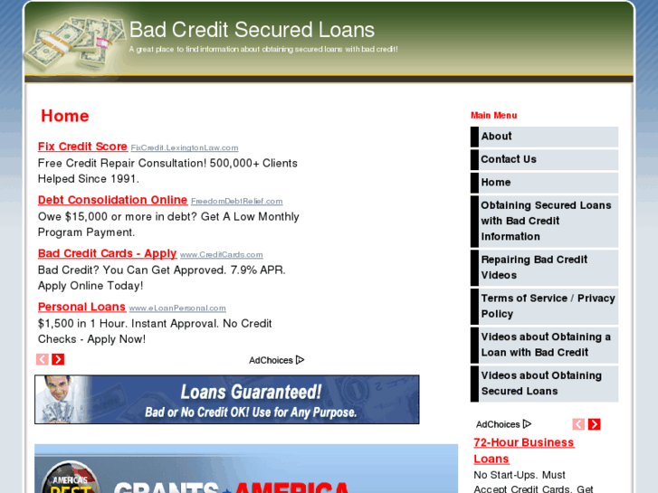 www.badcreditsecuredloans.org