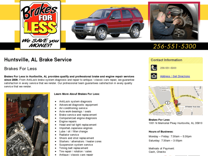 www.brakesforlesshuntsville.com