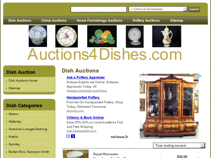 www.auctions4dishes.com