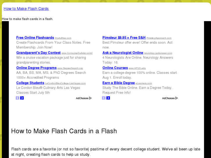 www.howtomakeflashcards.com