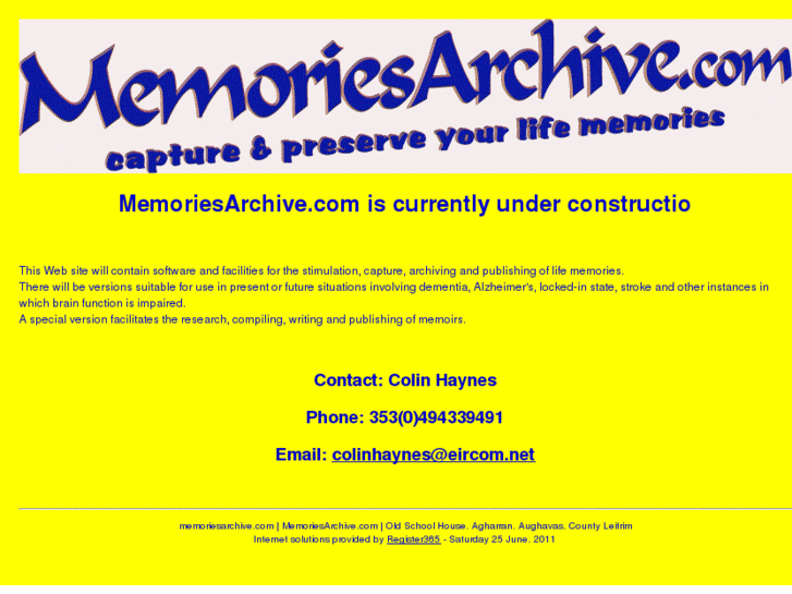 www.memoriesarchive.com