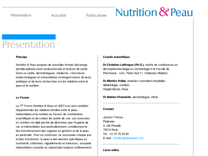 www.nutritionetpeau.com