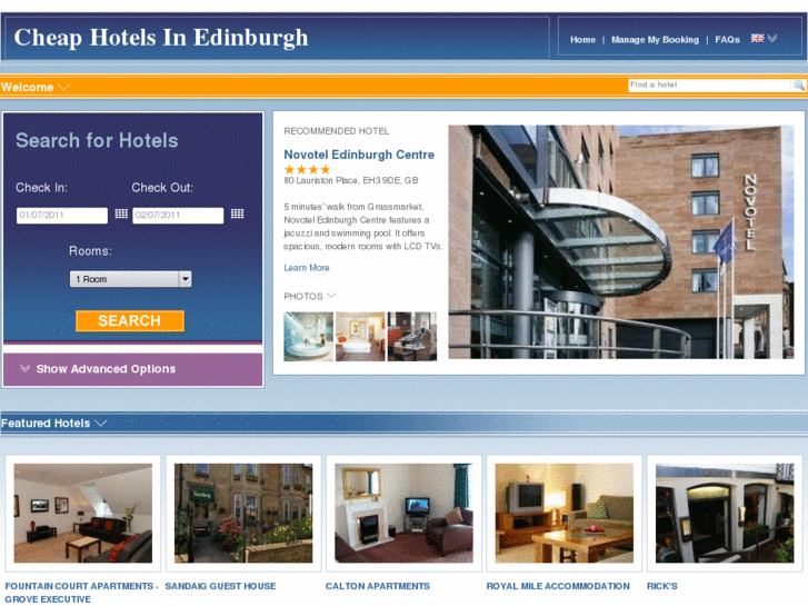 www.cheaphotelsinedinburgh.com
