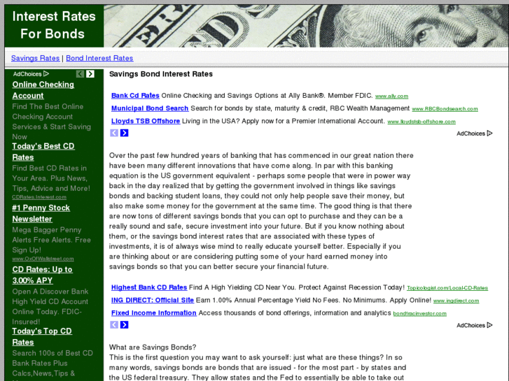 www.savingsbondinterestrates.com