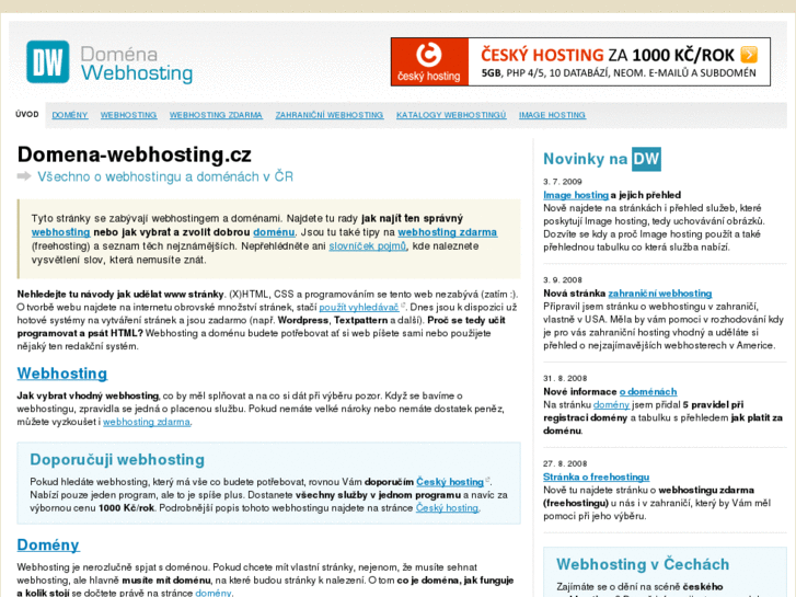 www.domena-webhosting.cz