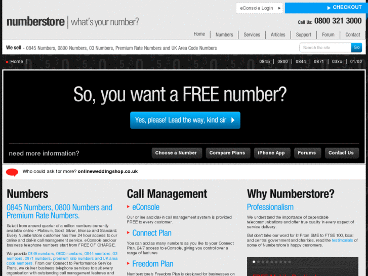 www.numberstore.com