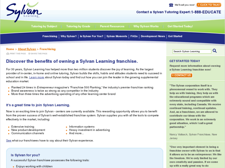 www.sylvanfranchise.com