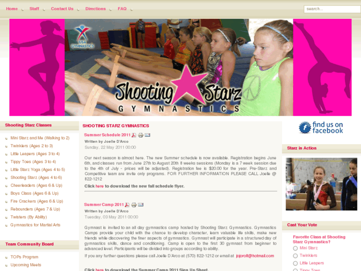 www.shootingstarzgym.com