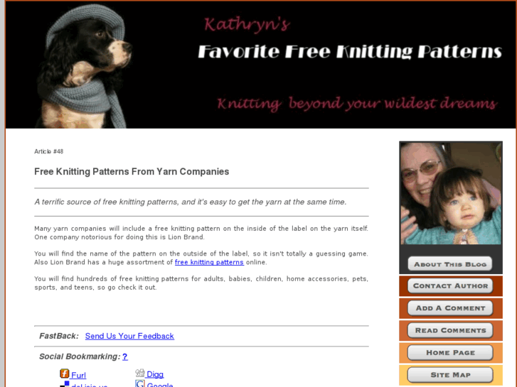 www.favorite-free-knitting-patterns.com
