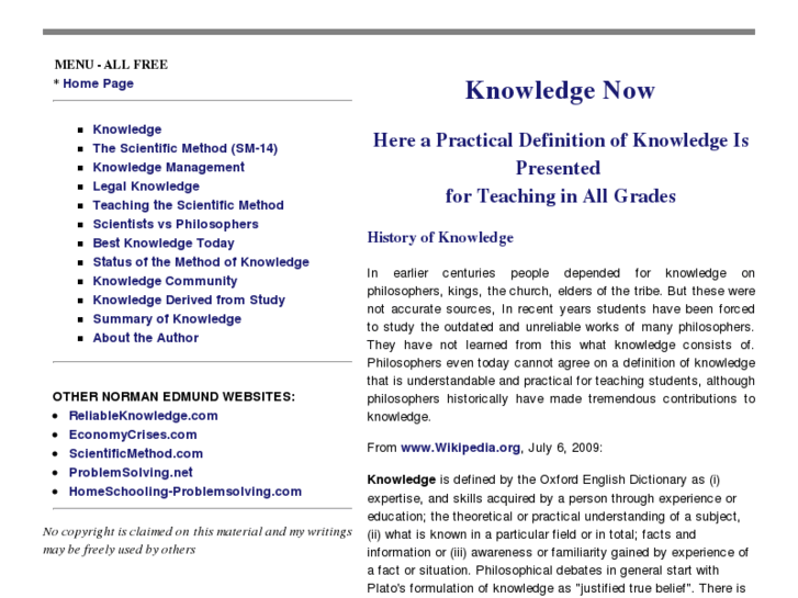 www.reliableknowledge.com