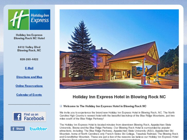 www.holidayinnexpressblowingrocknc.com