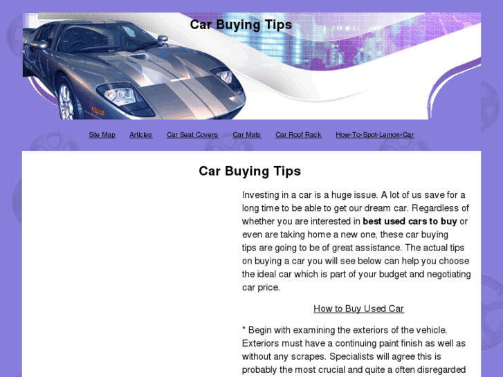 www.tipsonbuyingacar.com
