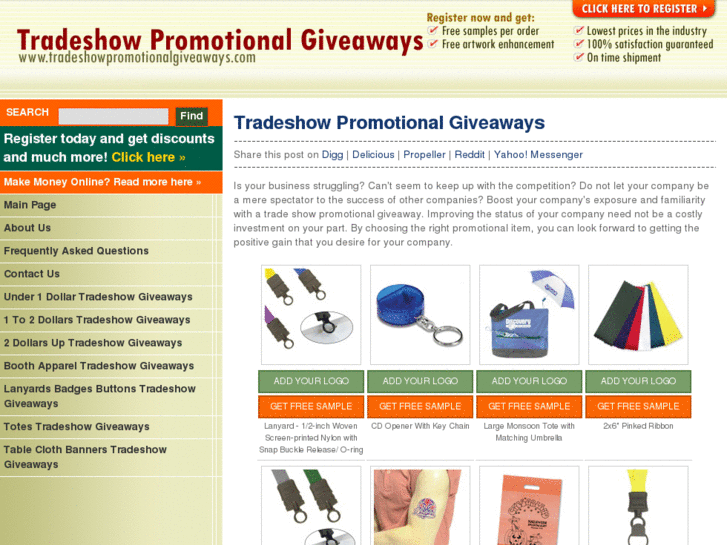 www.tradeshowpromotionalgiveaways.com