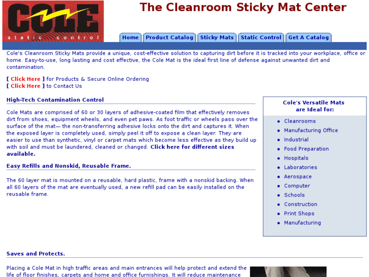 www.cleanroomstickymats.com